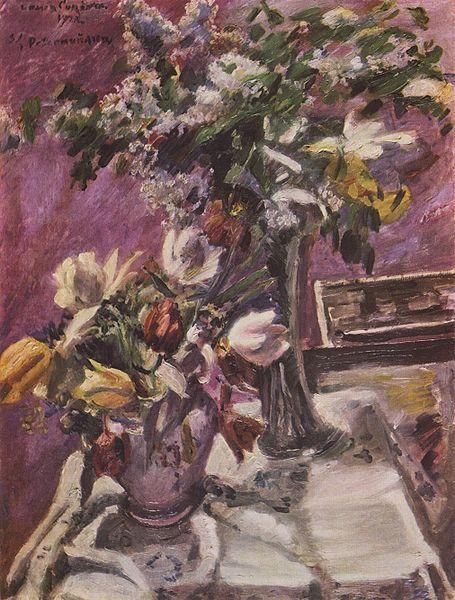 Lovis Corinth Flieder und Tulpen China oil painting art